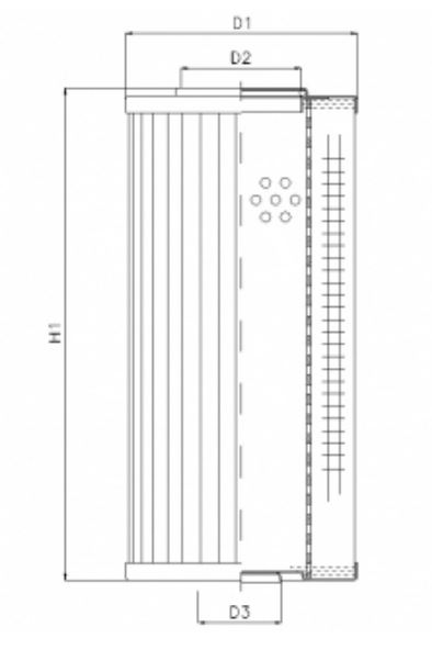 WT1444/100 hydraulic filter element