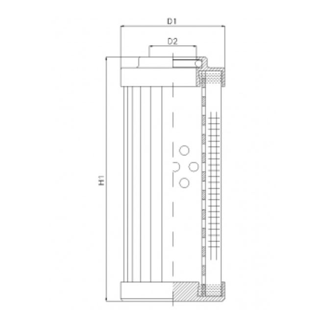 DHD330W10B hydraulic filter element