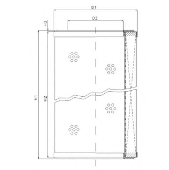 R330G10P hydraulic filter element