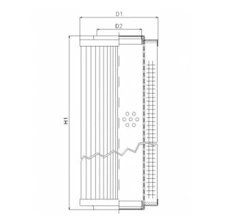 RVR12500E10V hydraulic filter element