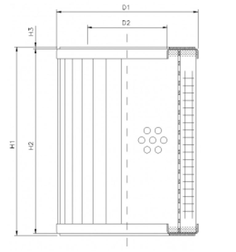 DMD087B200B hydraulic filter element