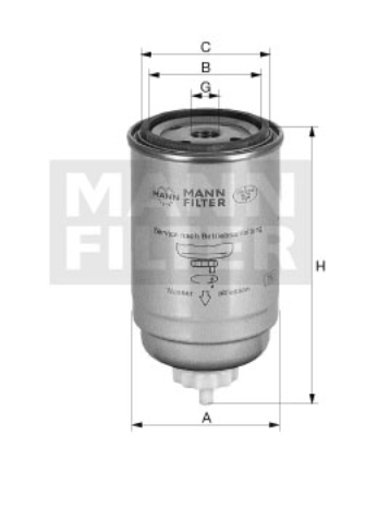 WK 9190 x fuel filter spin-on