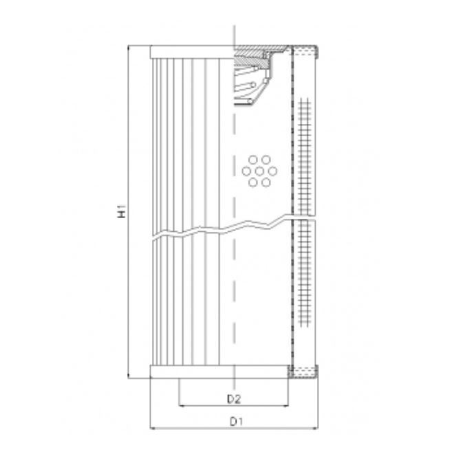 RVR660A05B hydraulic filter element