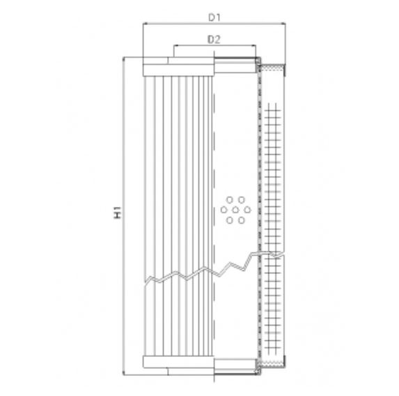RVR10270K05V hydraulic filter element