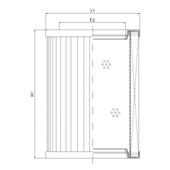 R446T60 hydraulic filter element
