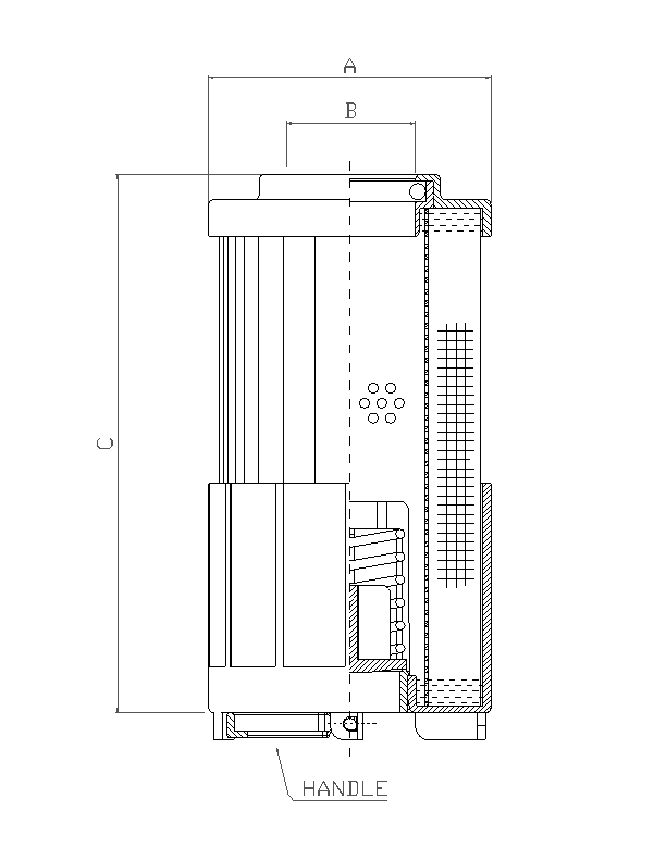 R631G25 hydraulic filter element