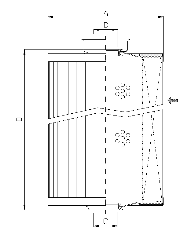 WT1355 hydraulic filter element
