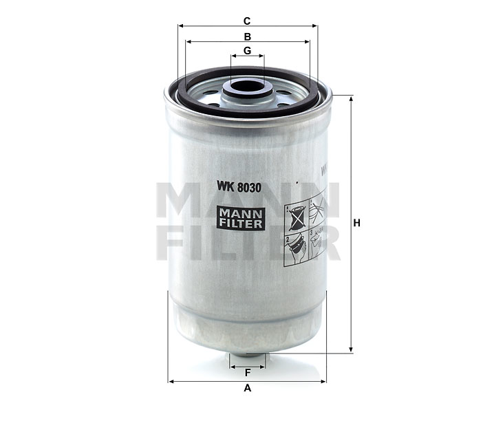 WK 8030 fuel filter