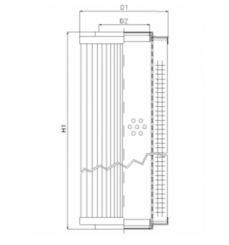 R241CW25 hydraulic filter element