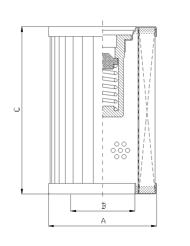 WP292 hydraulic filter element