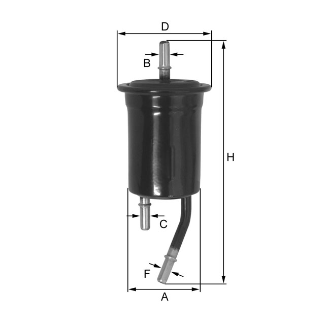 ZP8079FM fuel filter in-line