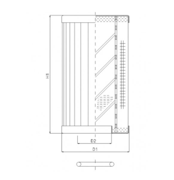 RLR120B80B/5 hydraulic filter element
