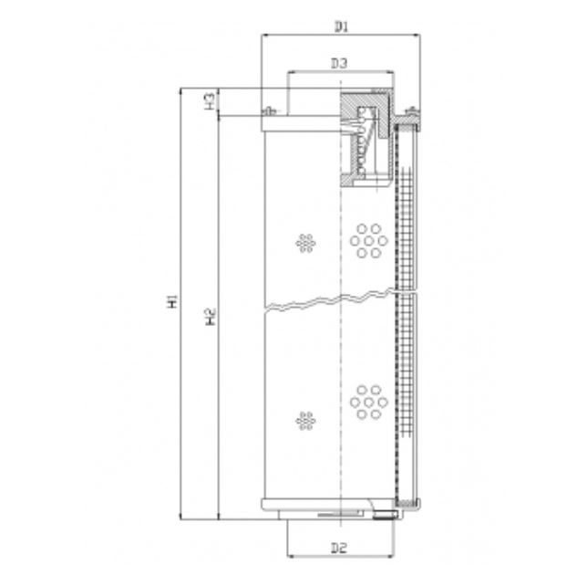 RHR240N03B hydraulic filter element