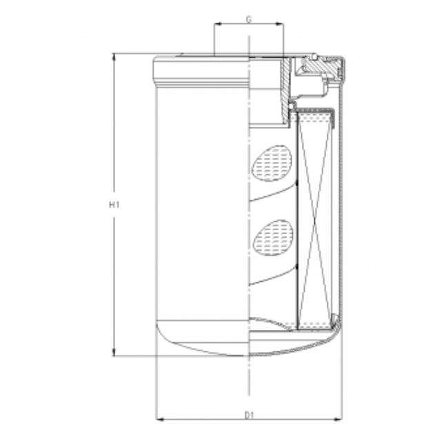 A421C15 oil filter HyCycle (spin-on)