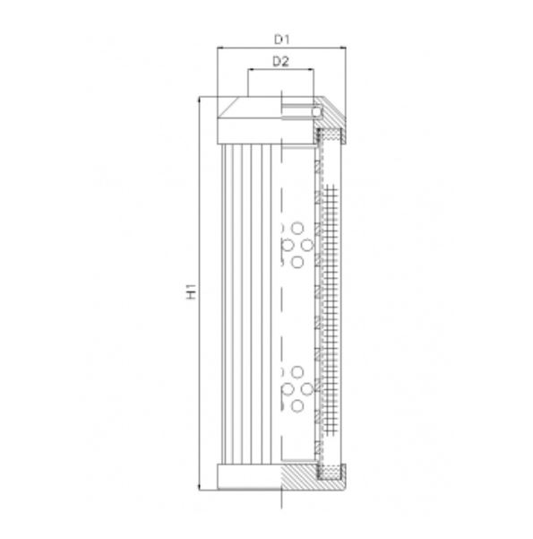 WG1071 hydraulic filter element