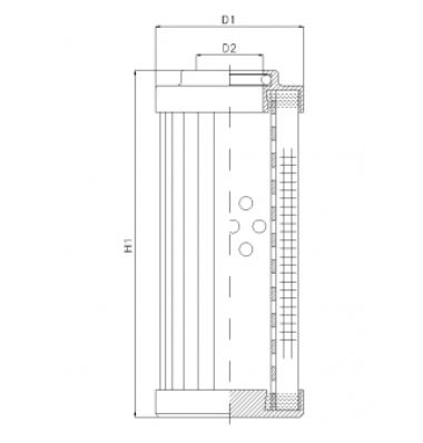 DHD990H20B hydraulic filter element