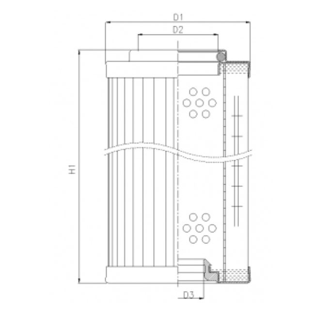 RMR444B60B hydraulic filter element