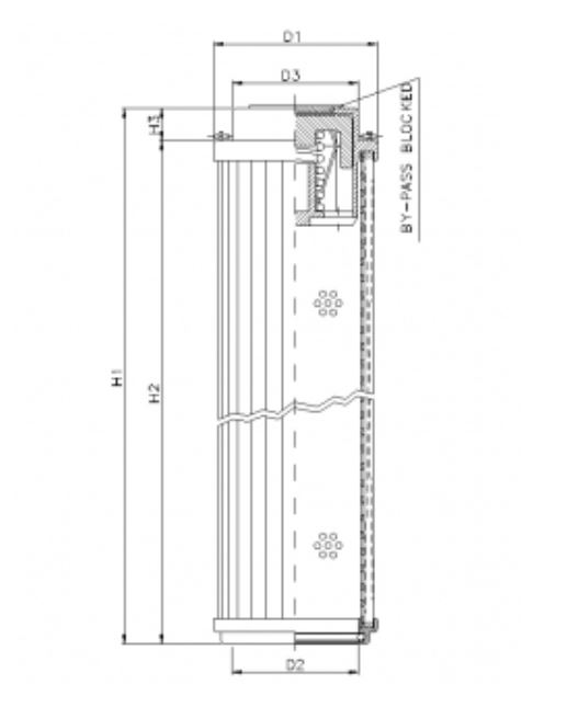 RHR330A10B/5 hydraulic filter element