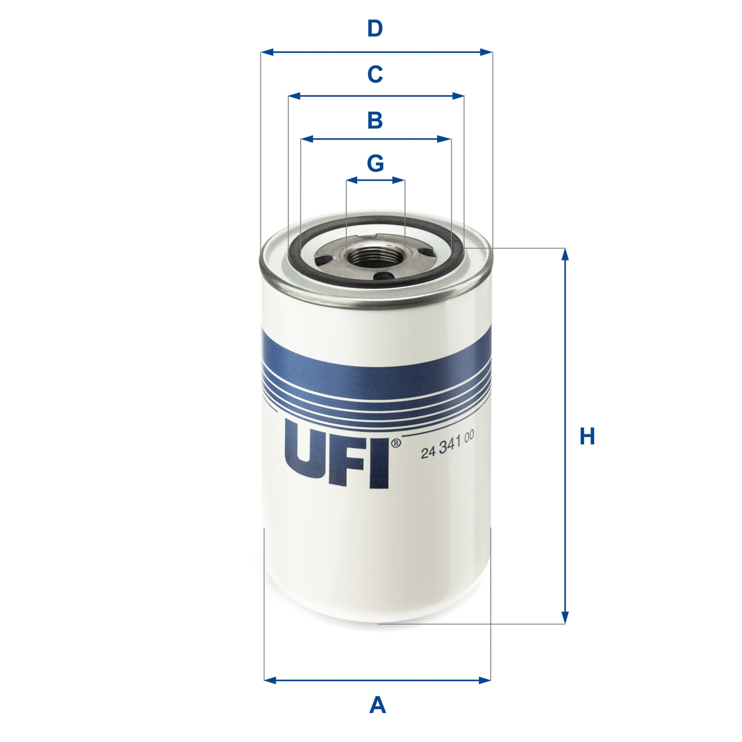 24.341.00 fuel filter spin-on