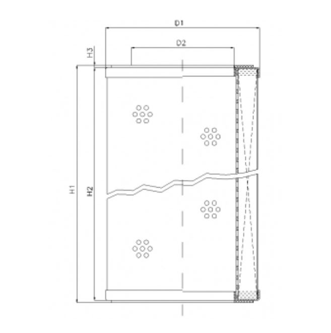 R570T40V hydraulic filter element