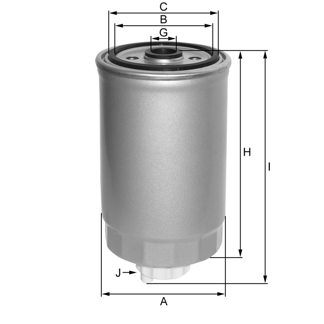 ZP3084F fuel filter spin-on