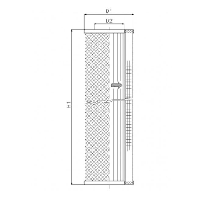 WG952 hydraulic filter element