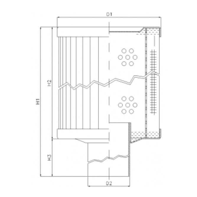 RVR30E03B hydraulic filter element