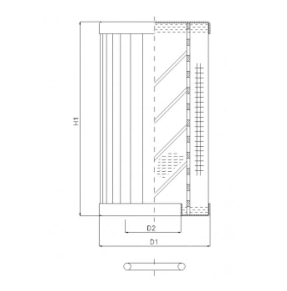 RLR320B80B/5 hydraulic filter element