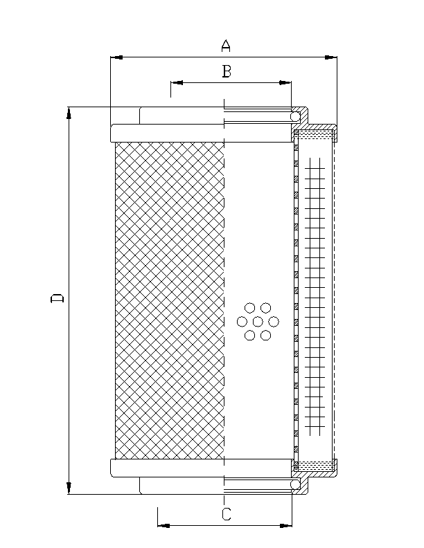 RHK201G15B hydraulic filter element