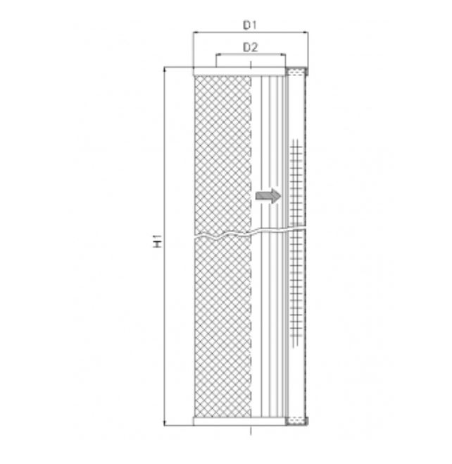 S221T250 hydraulic filter element