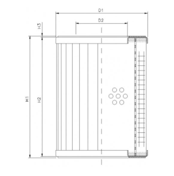 RVR1900A05B hydraulic filter element