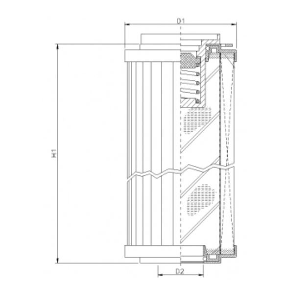 R145T125B hydraulic filter element