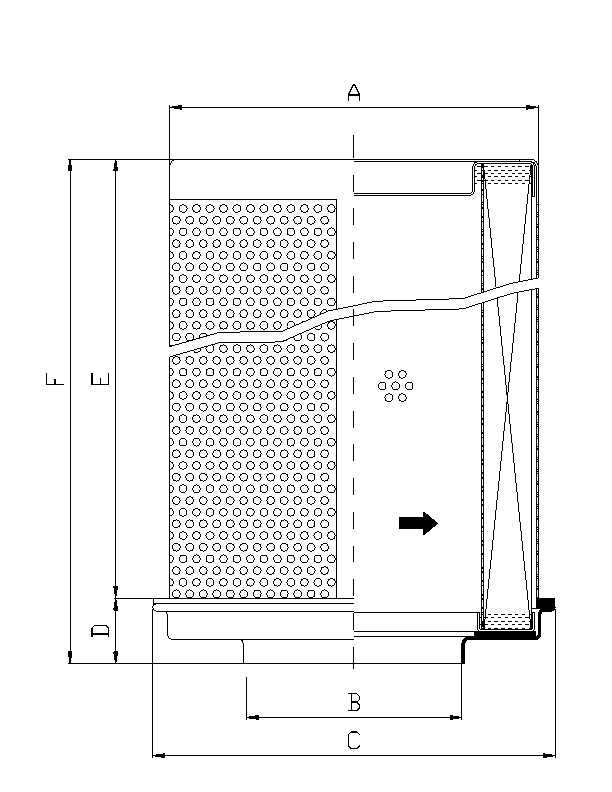 WG138 hydraulic filter element