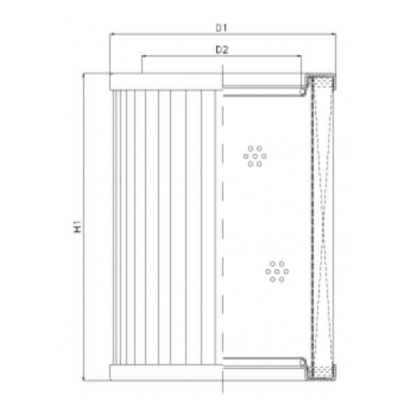 R434T10 hydraulic filter element