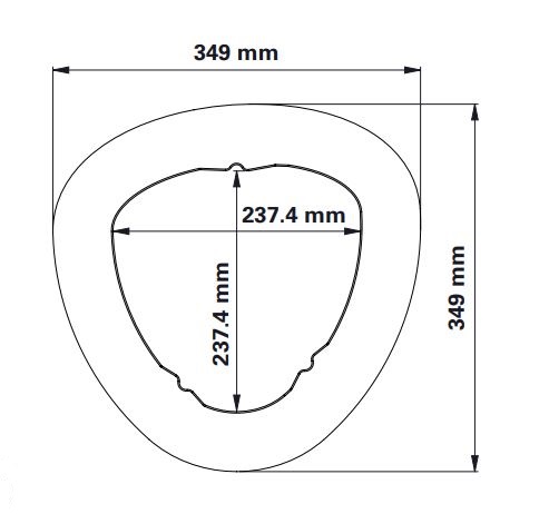 R080636-000-440 airfilter element AD 349x349mm, L 660mm