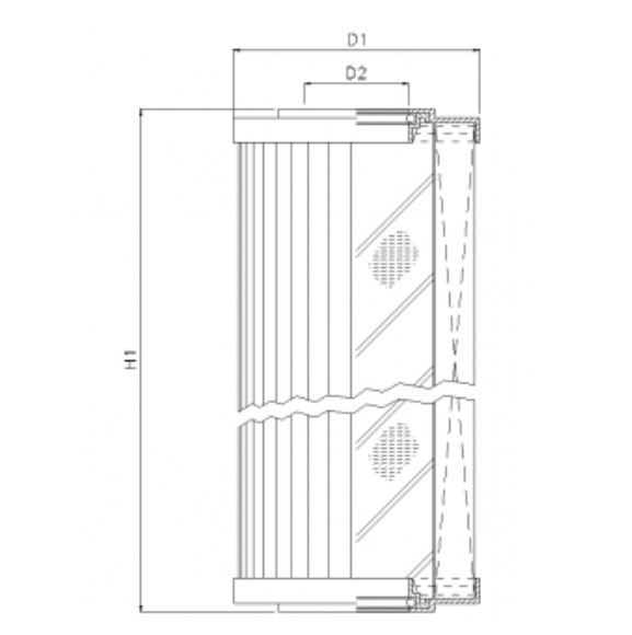 R242G25 hydraulic filter element