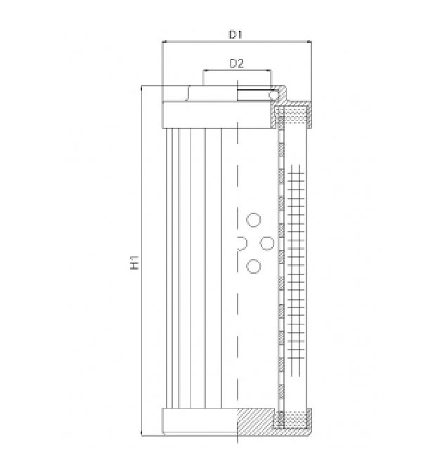 DVD20004F05V/1 hydraulic filter element