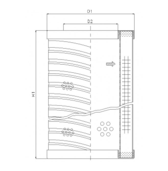 RVR10L05B hydraulic filter element
