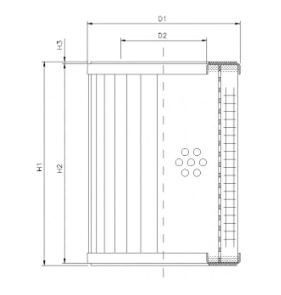 DMD087E03B hydraulic filter element