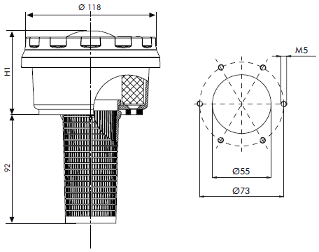 FB250D2G10000 air filter (filling / ventilation)