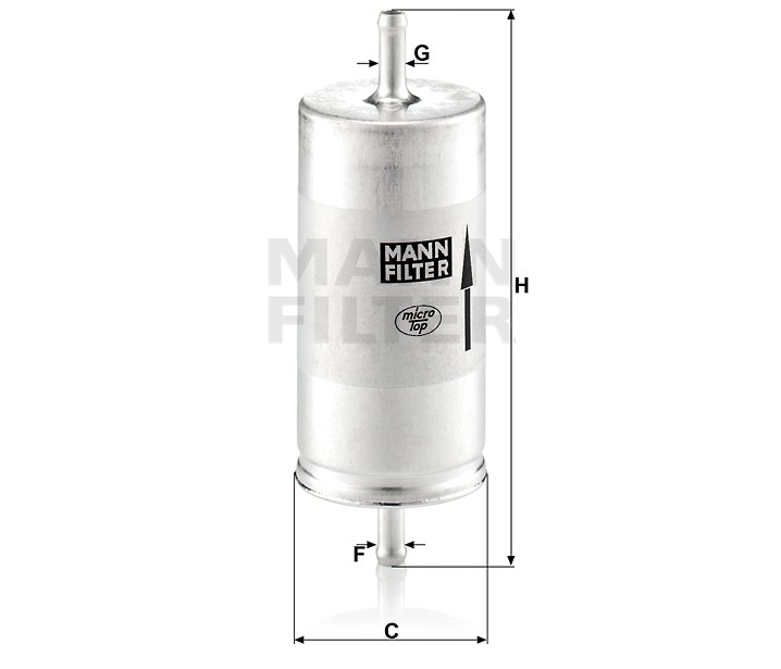 WK 413 fuel filter in-line